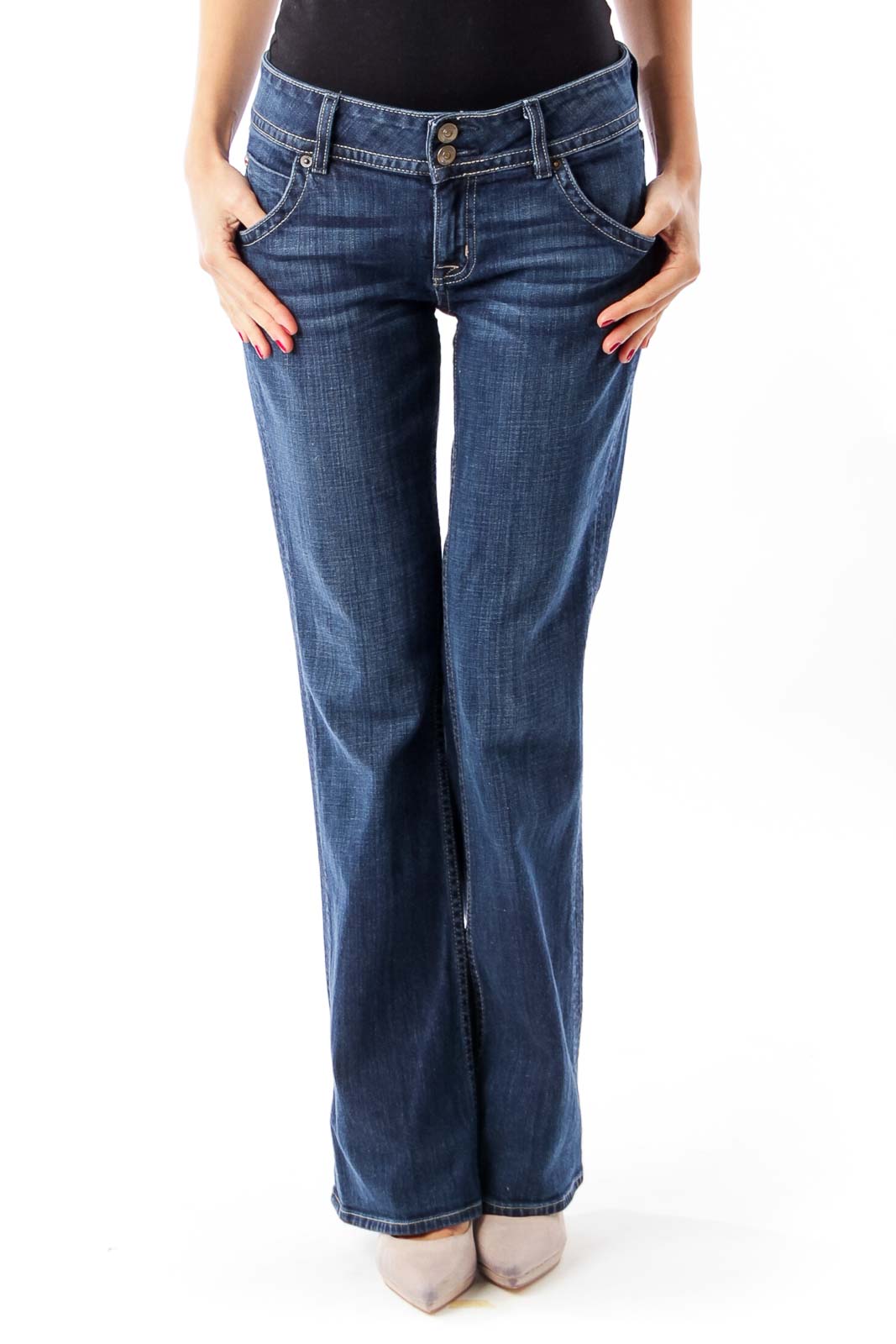 Blue Denim Jeans Front