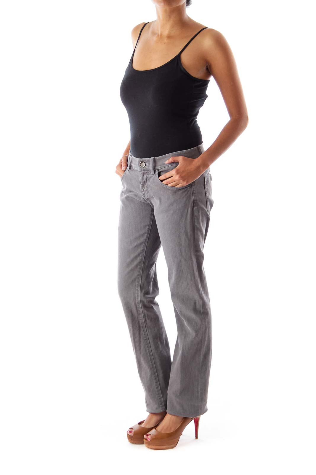 Elie Tahari Denim Fit & Flare Pant