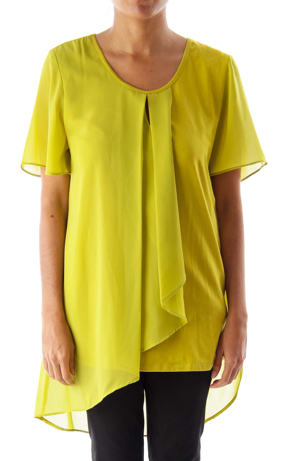 Green Layer Front Shirt Front