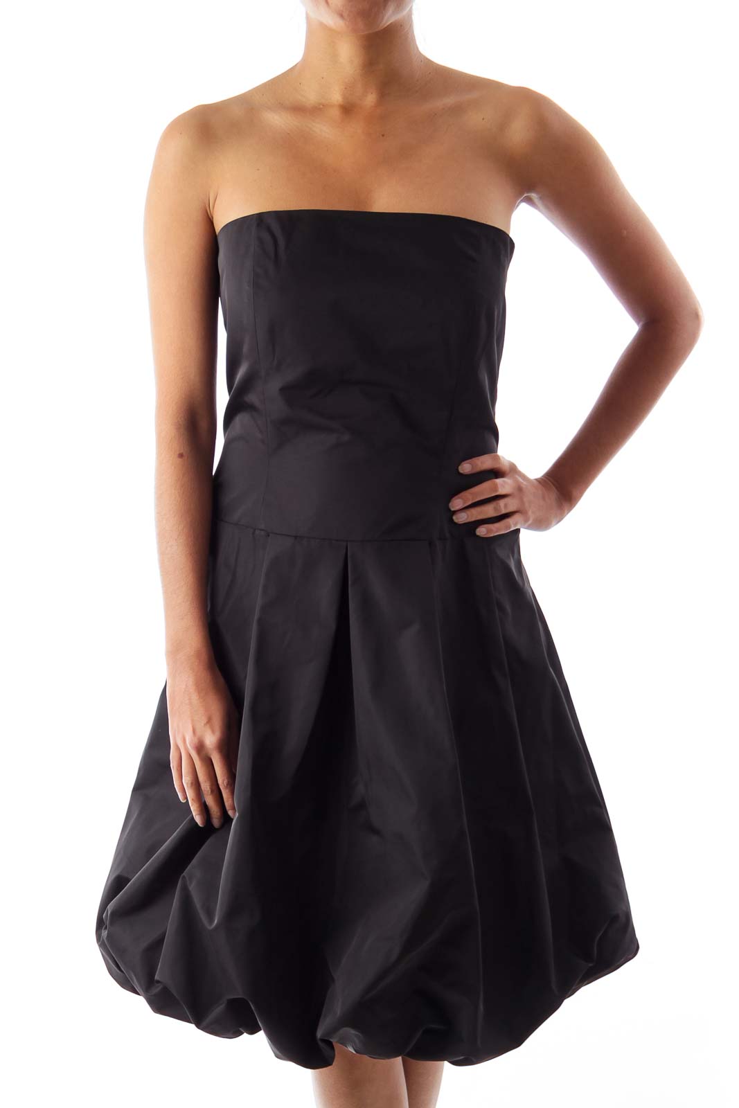 Black Balone Mini Dress Front