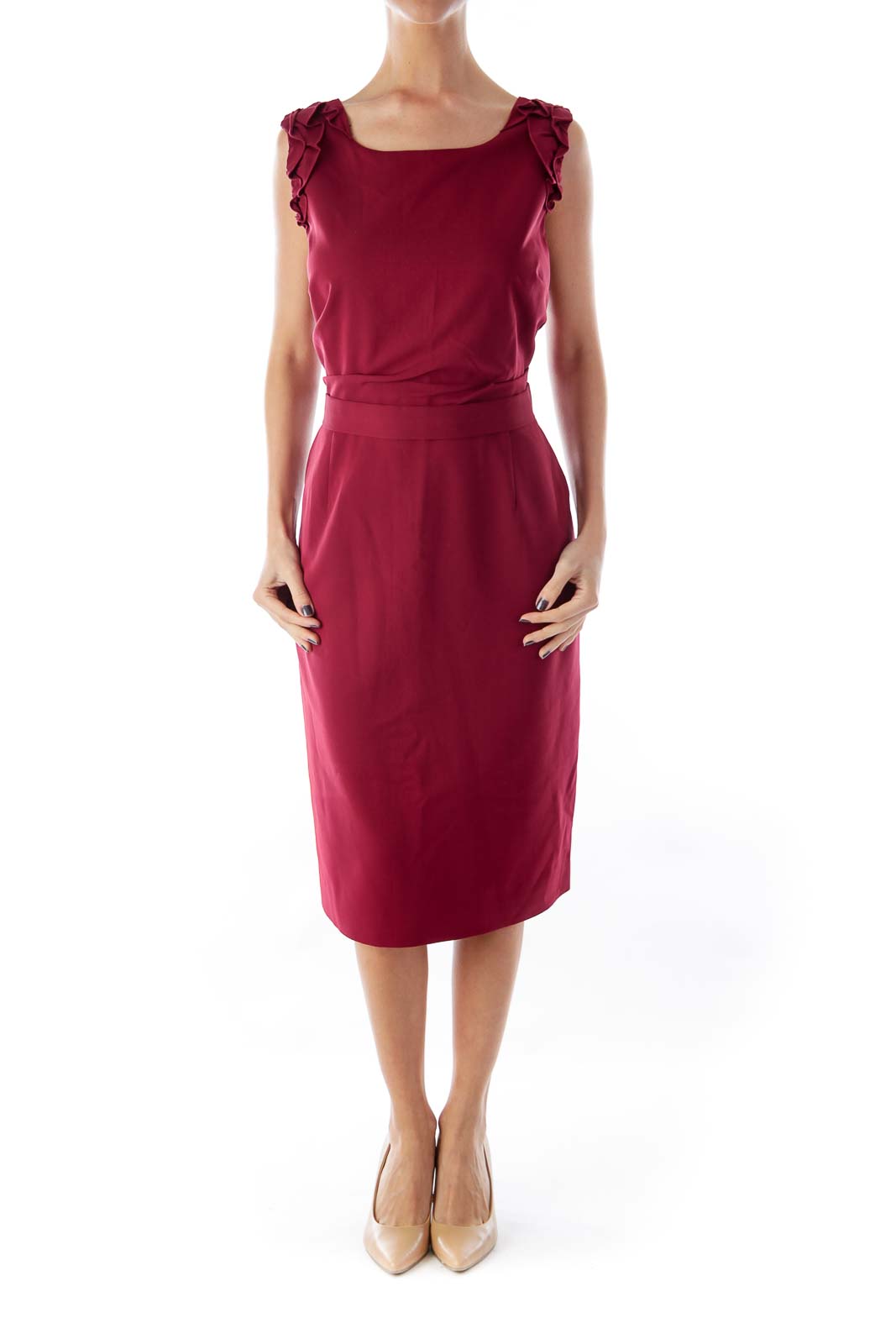 Tahari shop burgundy dress