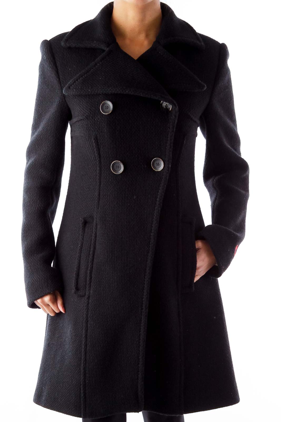 Black Tweed Jacket Front