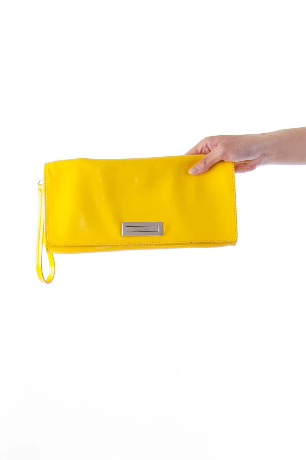 Yellow Varnished Clutch Front