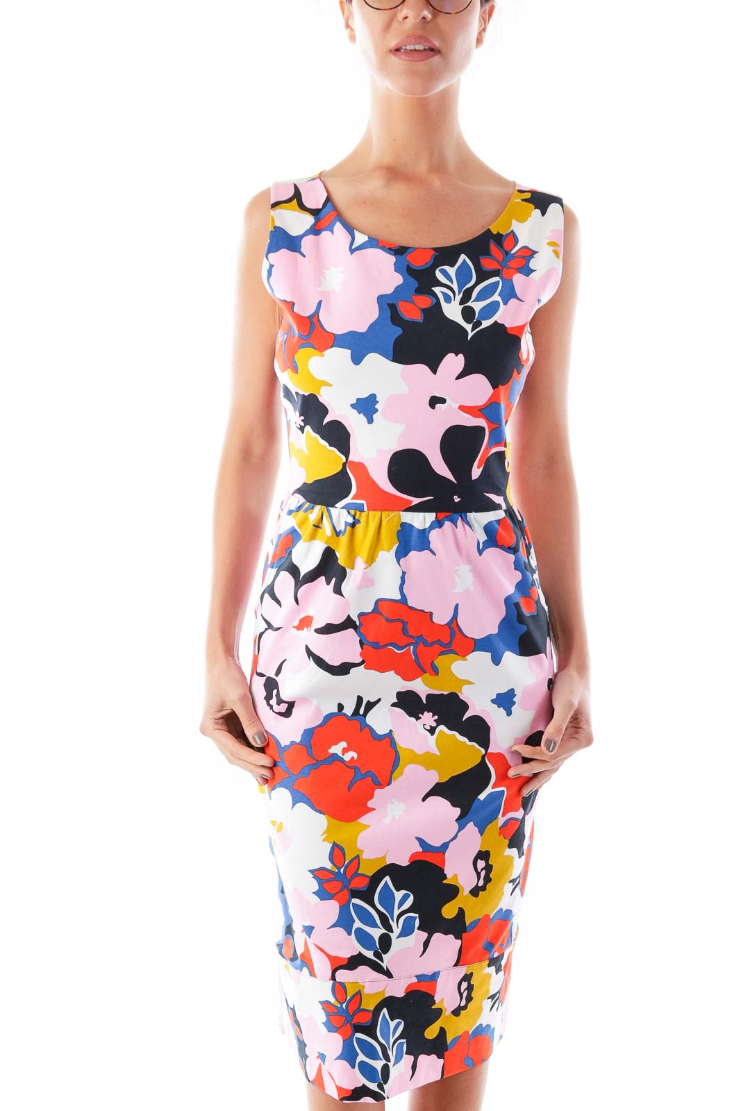 Floral Print Dress Front