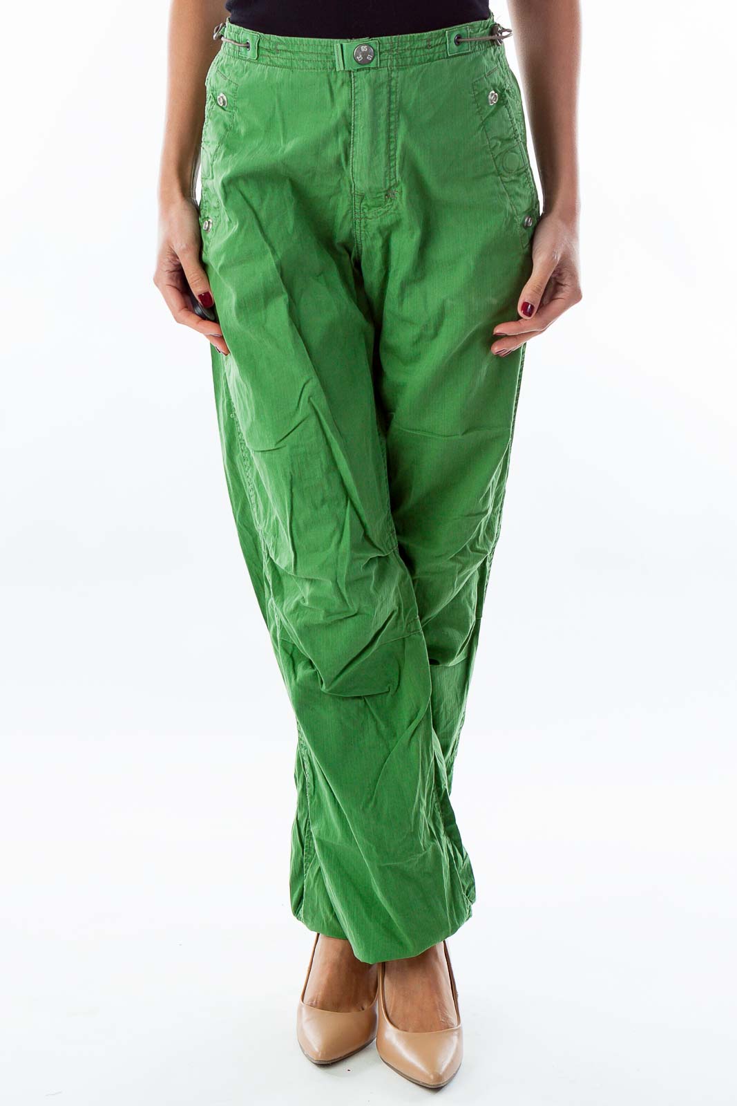 Green Cargo Pants Front
