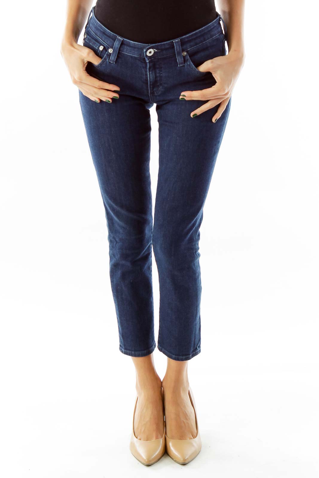 Cropped Skinny Jeans Front