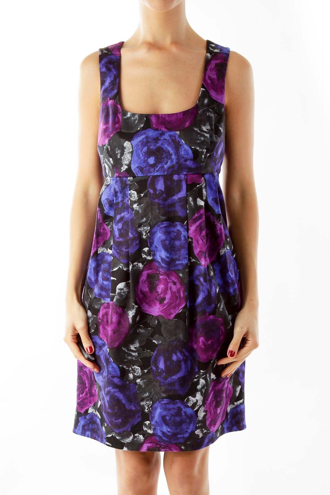 Michael kors purple outlet floral dress