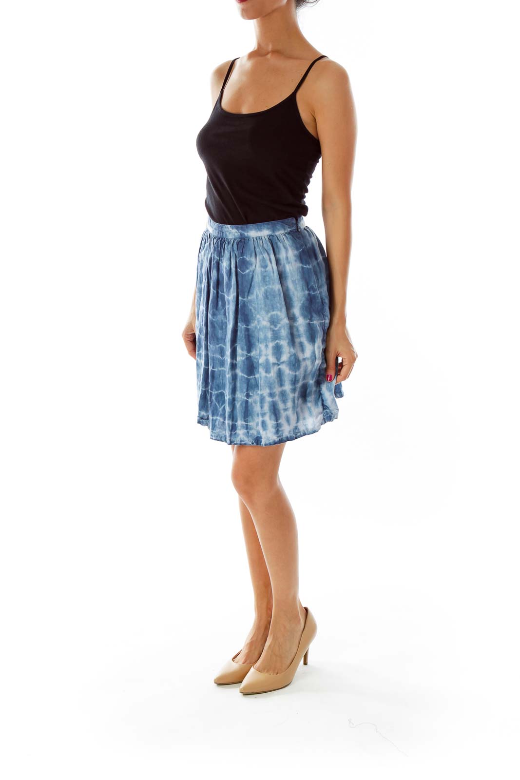 Tie dye 2024 blue skirt