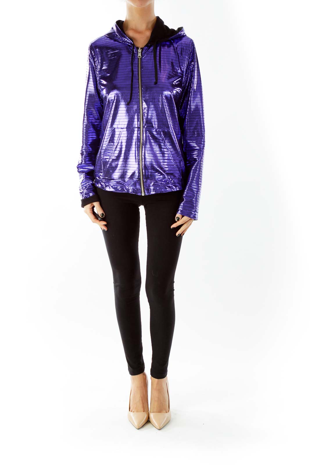 metallic purple jacket