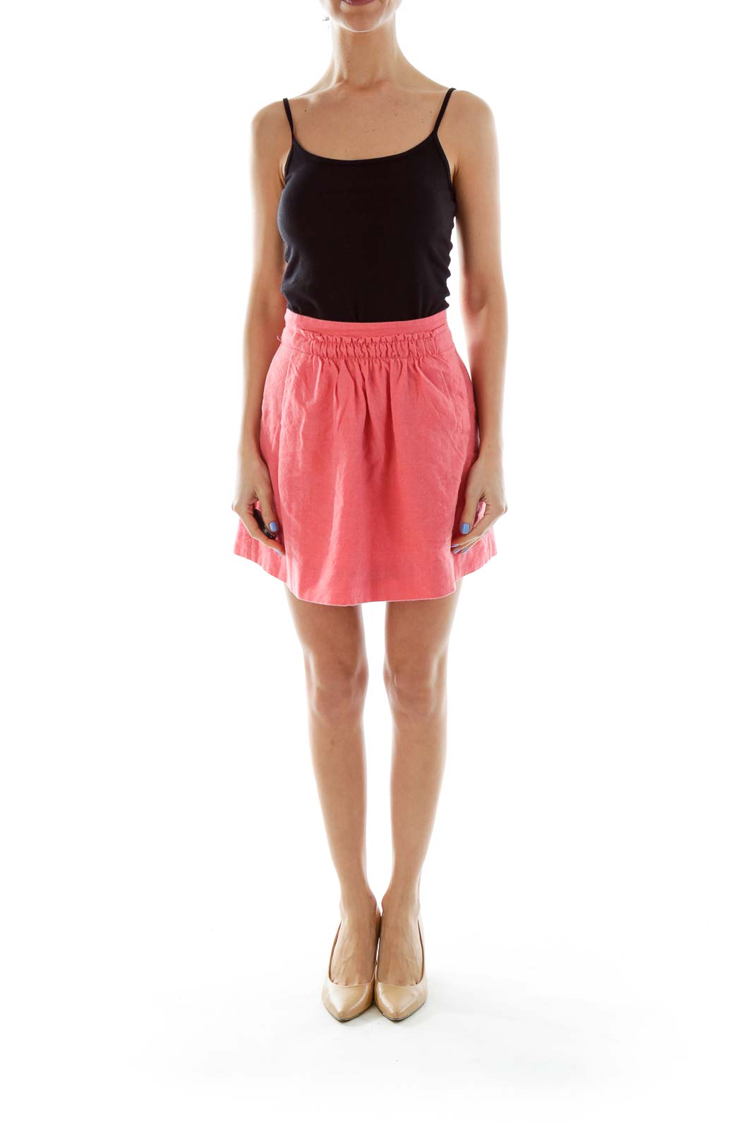 J crew pink outlet mini skirt