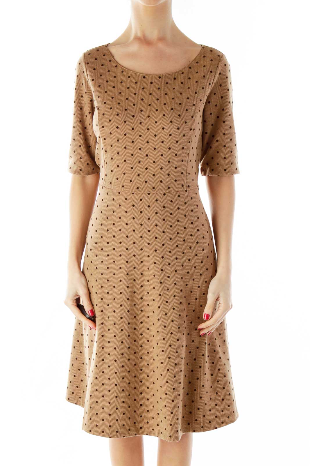 Lands end sale polka dot dress