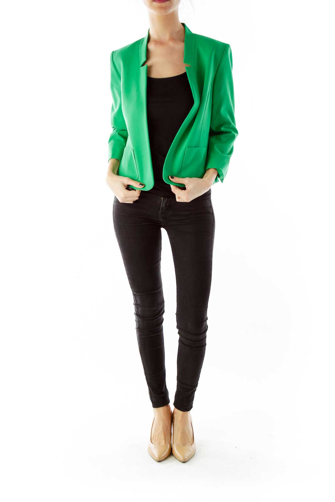 Tahari deals green jacket