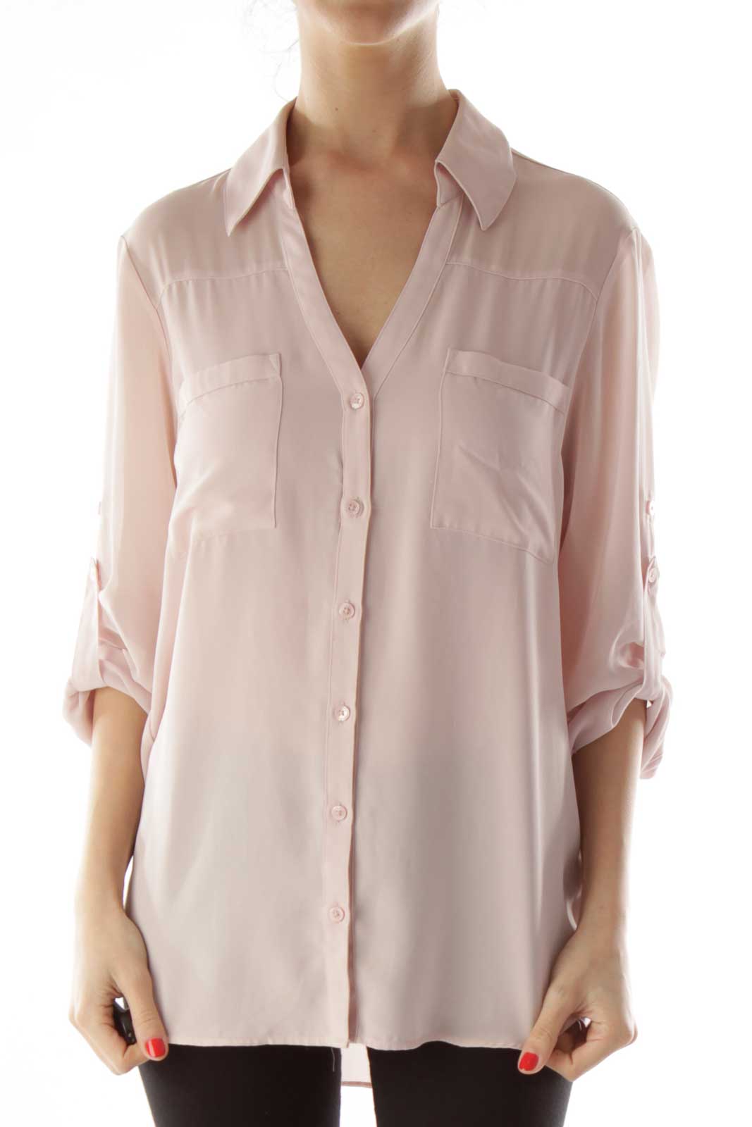 Express hot sale pink blouse