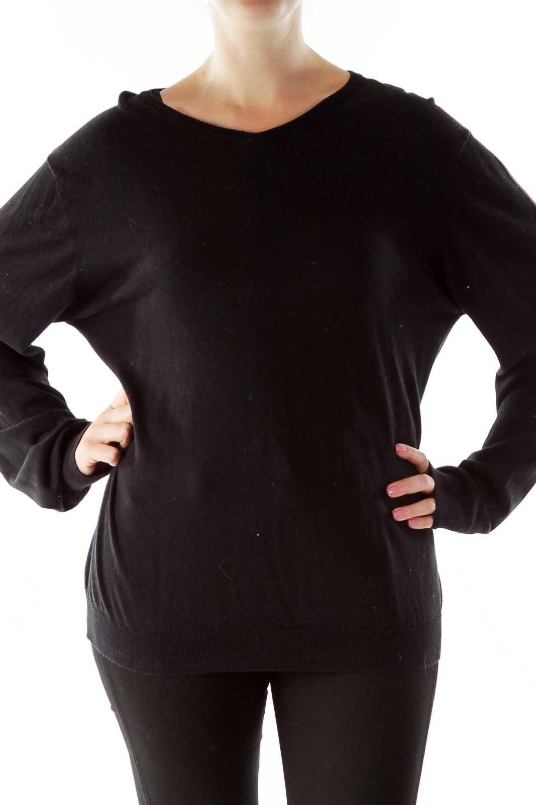 Black Sweater Front