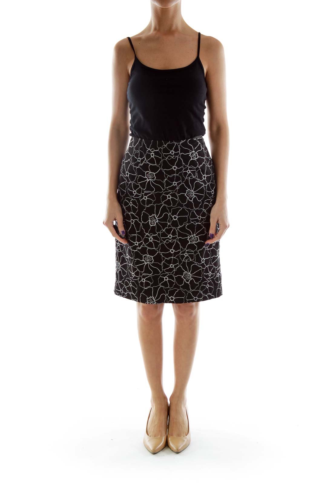 Zebra print skirt outlet embroidery