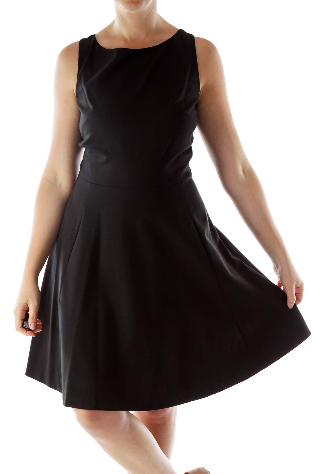 Kate Spade - Black Dress with back Bow detailing Rayon Polyester Viscose |  SilkRoll