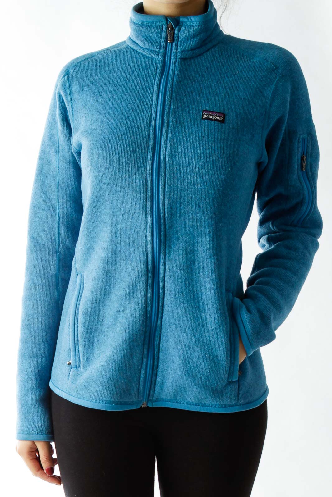 Blue Fleece Sweater Front