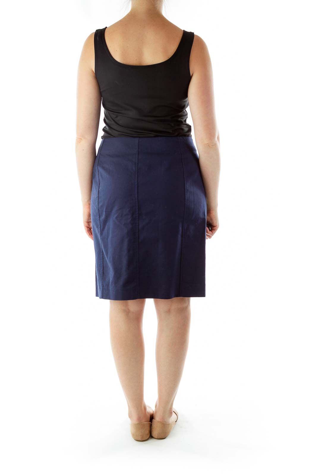 Navy pencil on sale skirt size 4