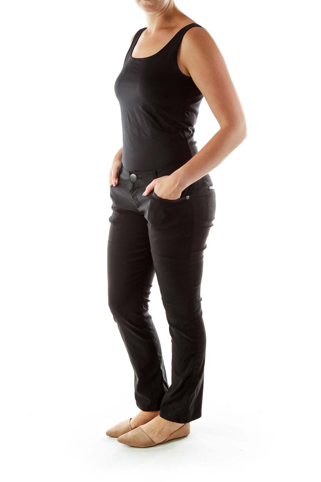 dkny black skinny jeans