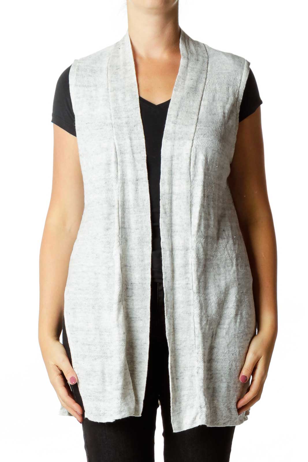 Cynthia Rowley - Gray Linen Vest Linen 