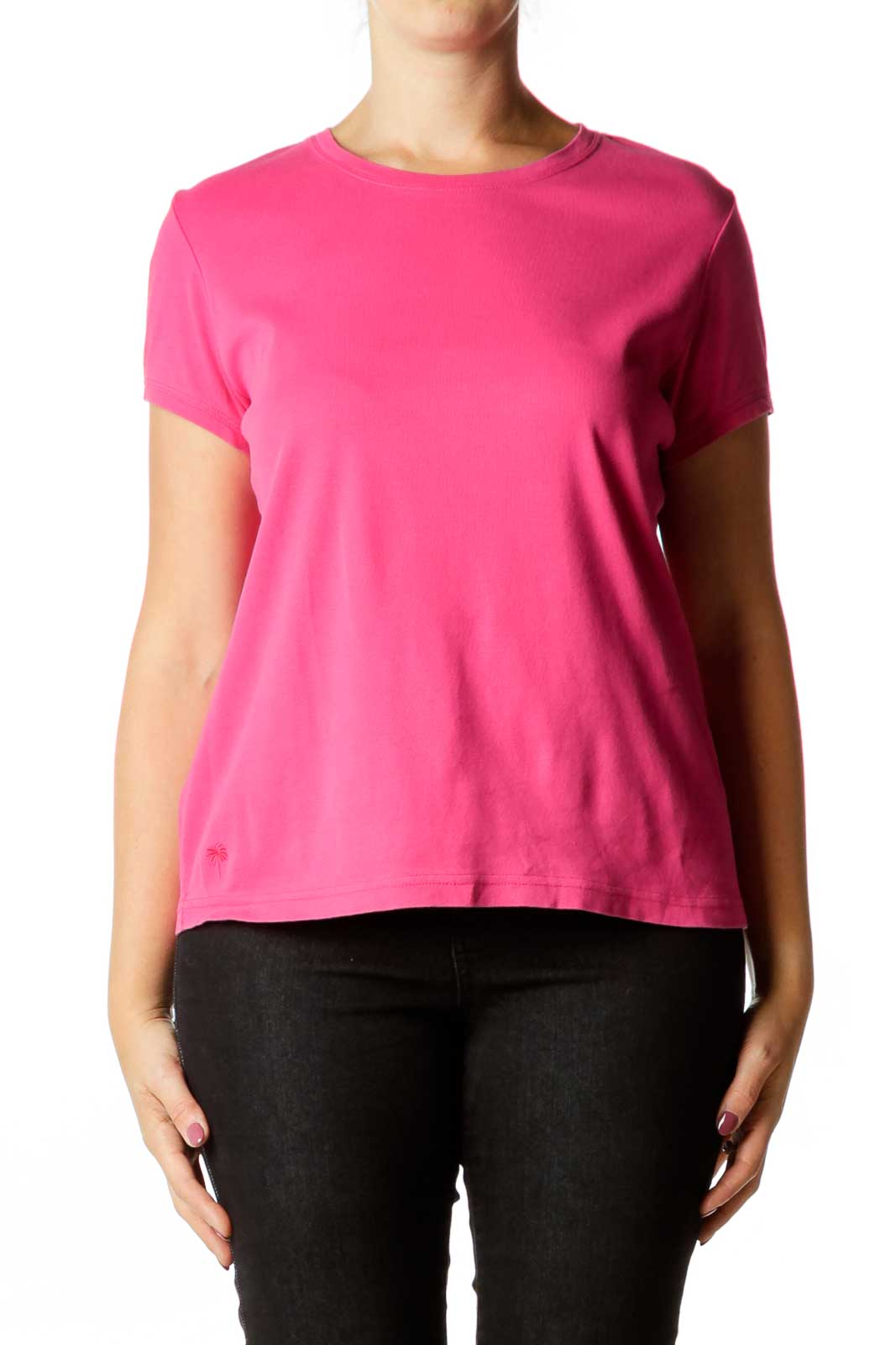 Pink Fitted T-Shirt Front