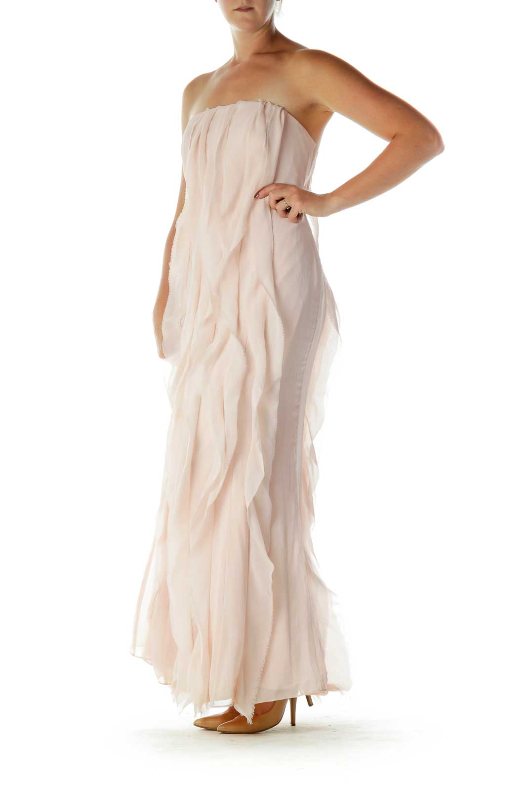 Vera wang shop ruffle dress