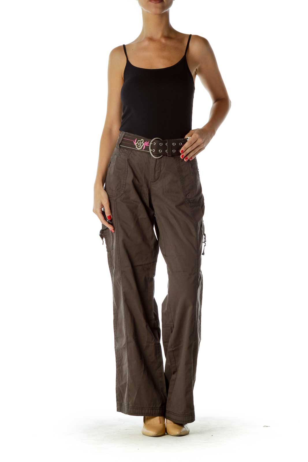 Y2K pink cargo pants Esprit low rise late 90s baggy grunge style wide leg  cargo | eBay
