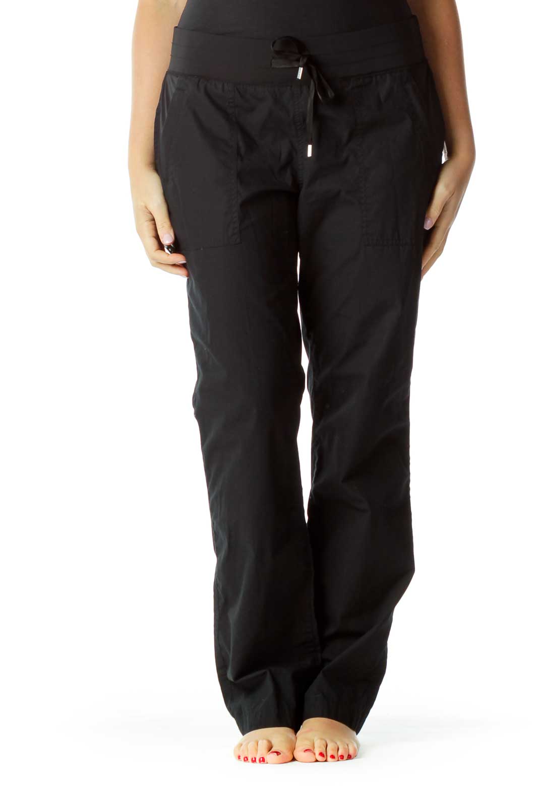 Black Cargo Pants Front