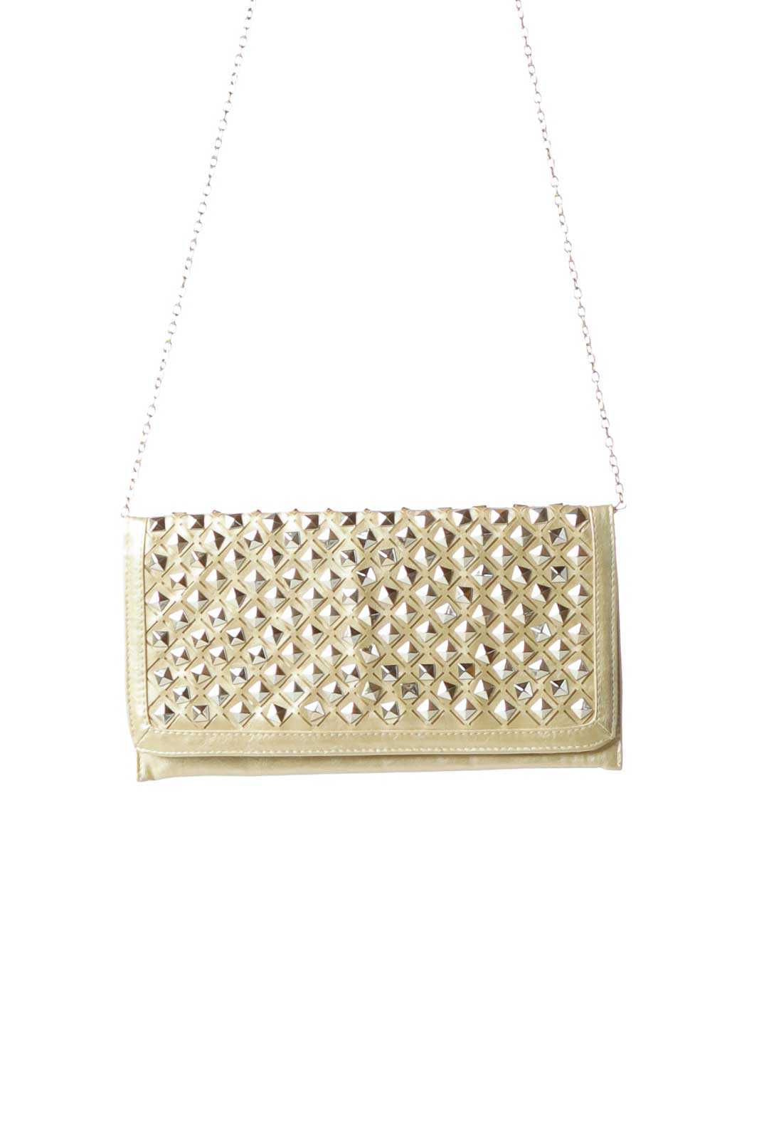Gold Studded Clutch Front