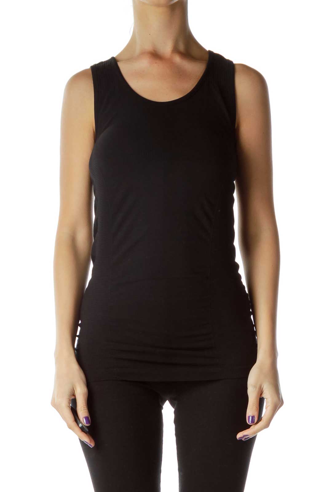 Fitted Round-Neck Tank Top