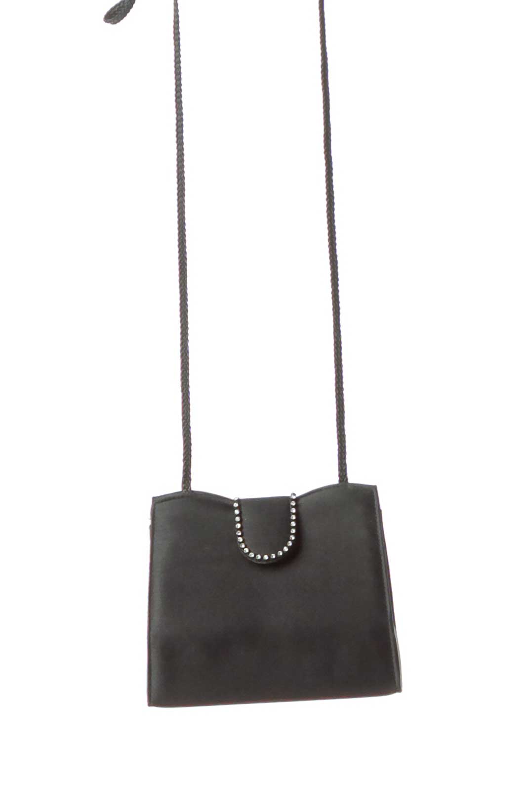 Black Jeweled Mini Shoulder Bag Front