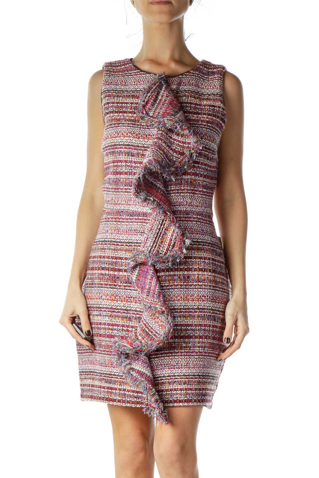Multicolor Latin-American Knitted Dress Front