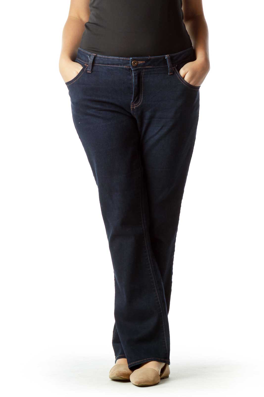 Dark Stretch Jeans  Front