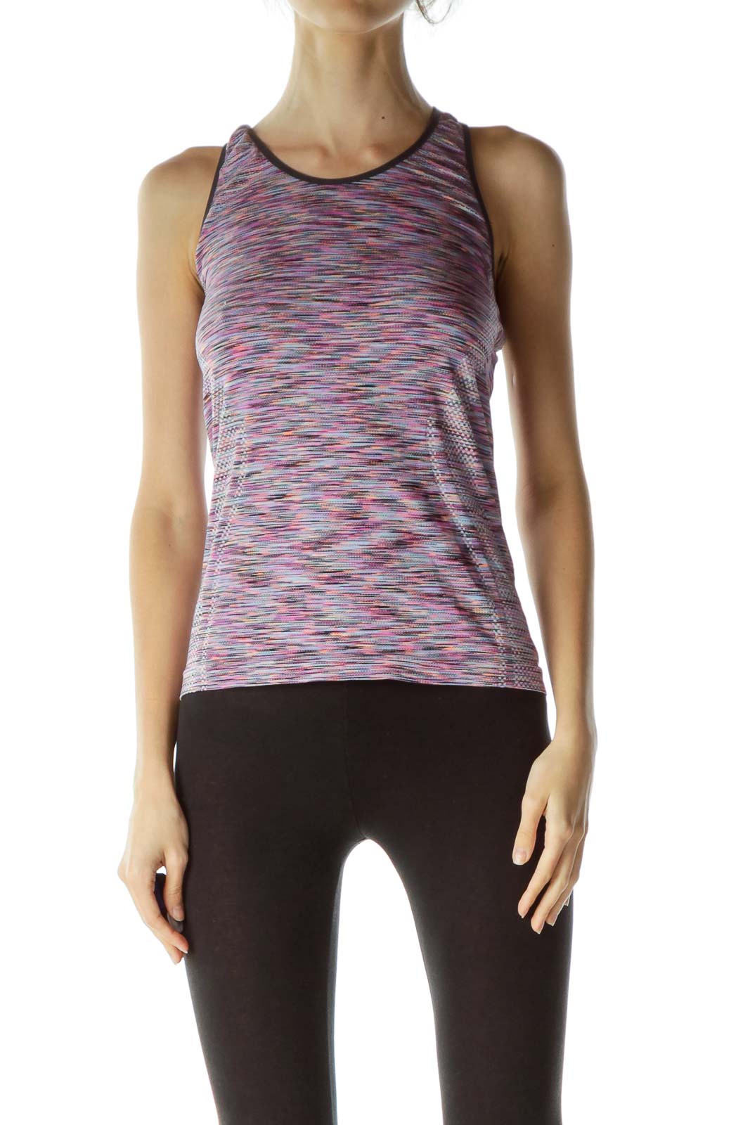 Multicolor Sports Top Front