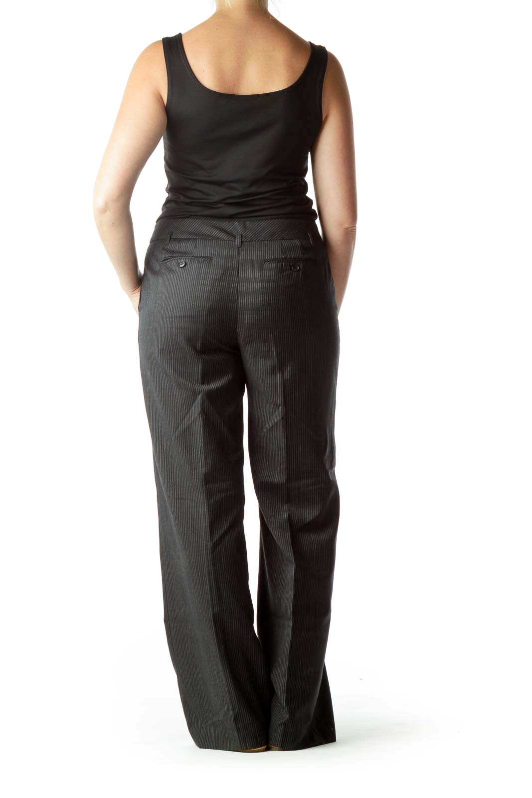 Black Solid All Day Wear Capri Pants