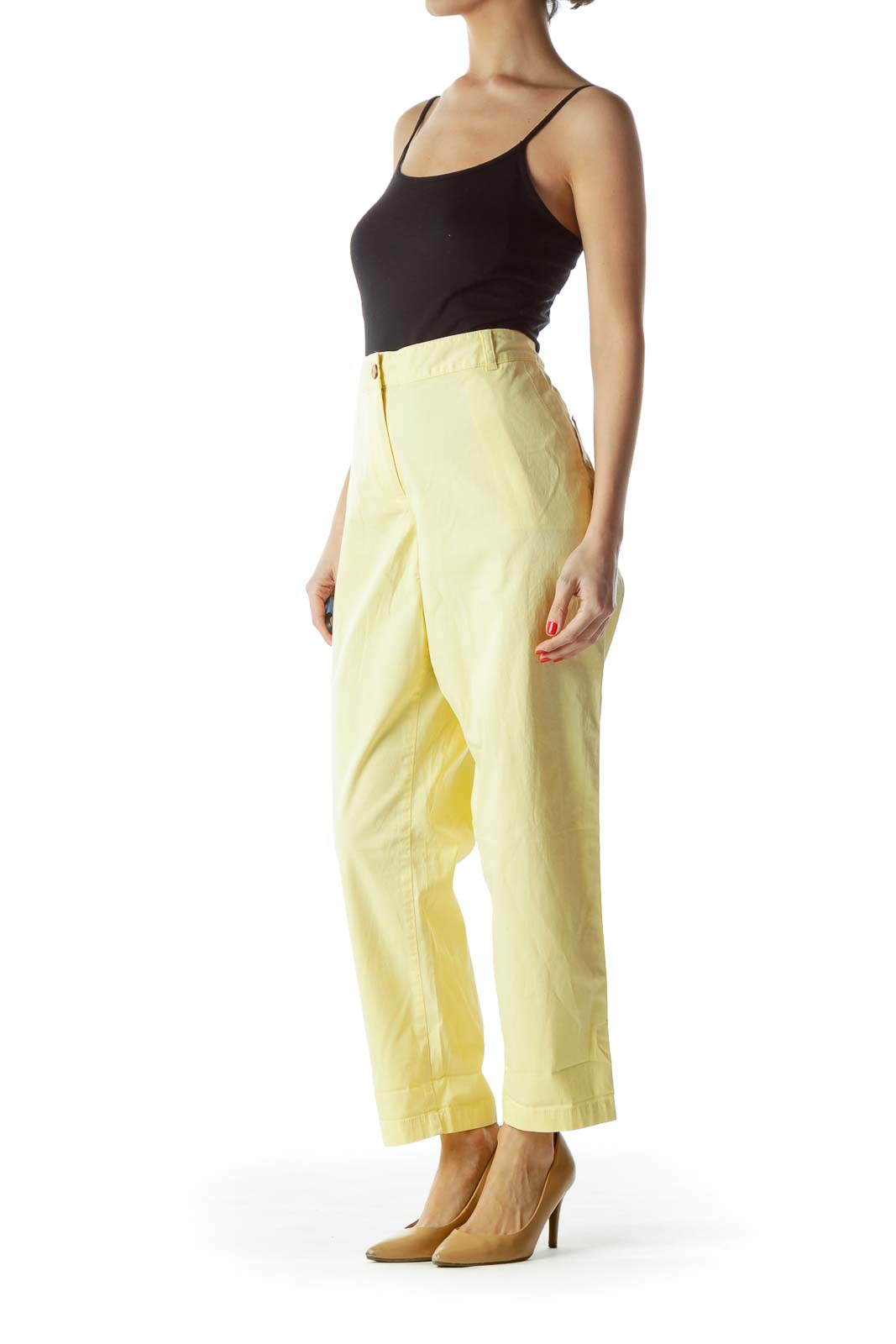 Lemon Yellow Straight Kurta with Pants