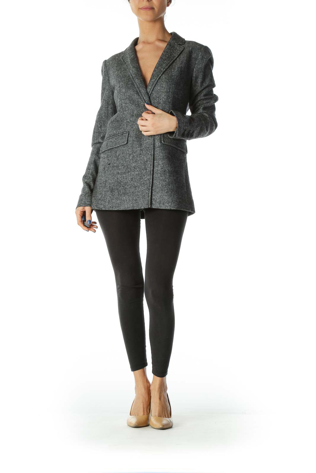 Loft hot sale grey blazer