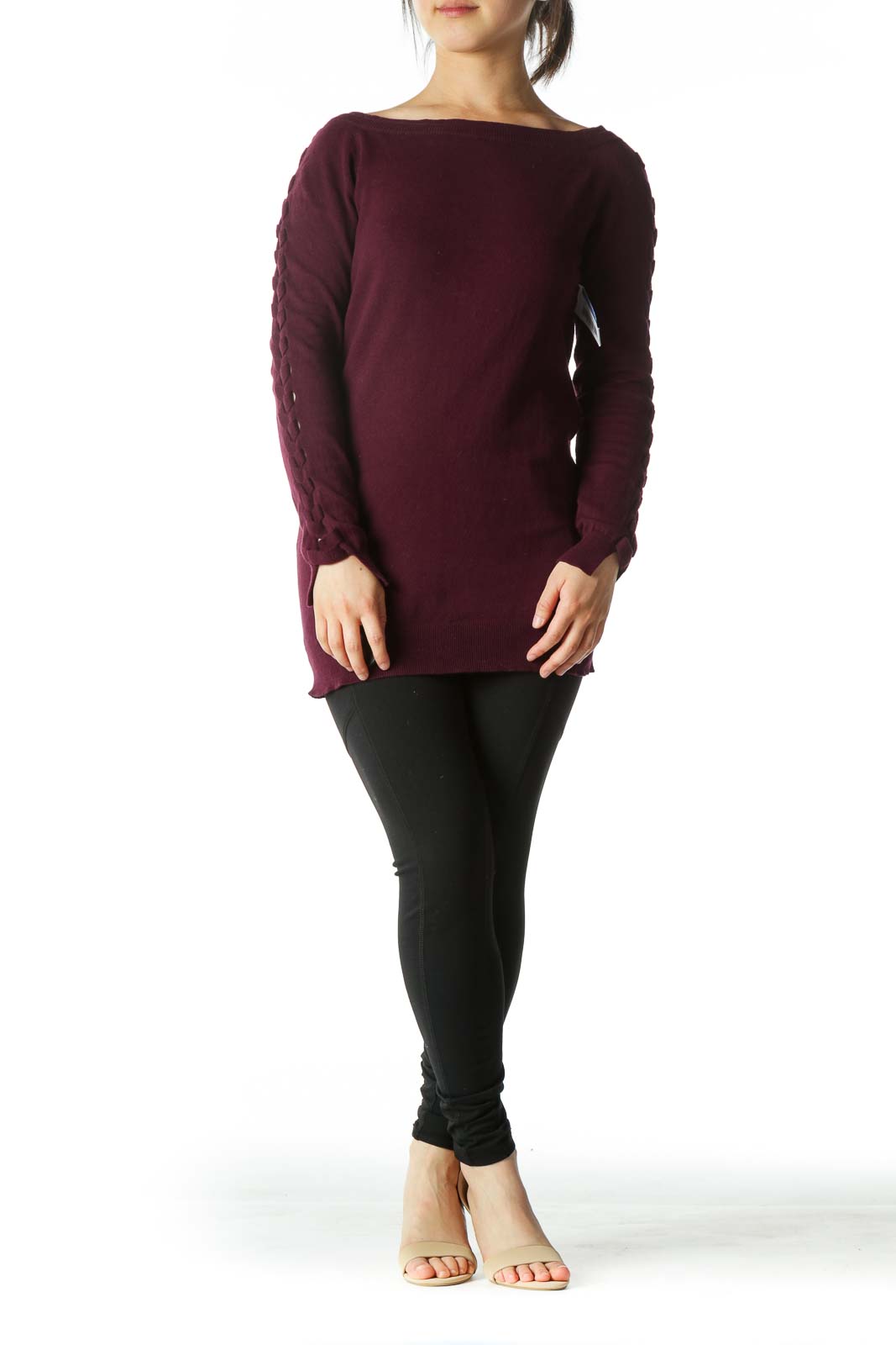 Harper Lane - Deep Burgundy Crocheted 