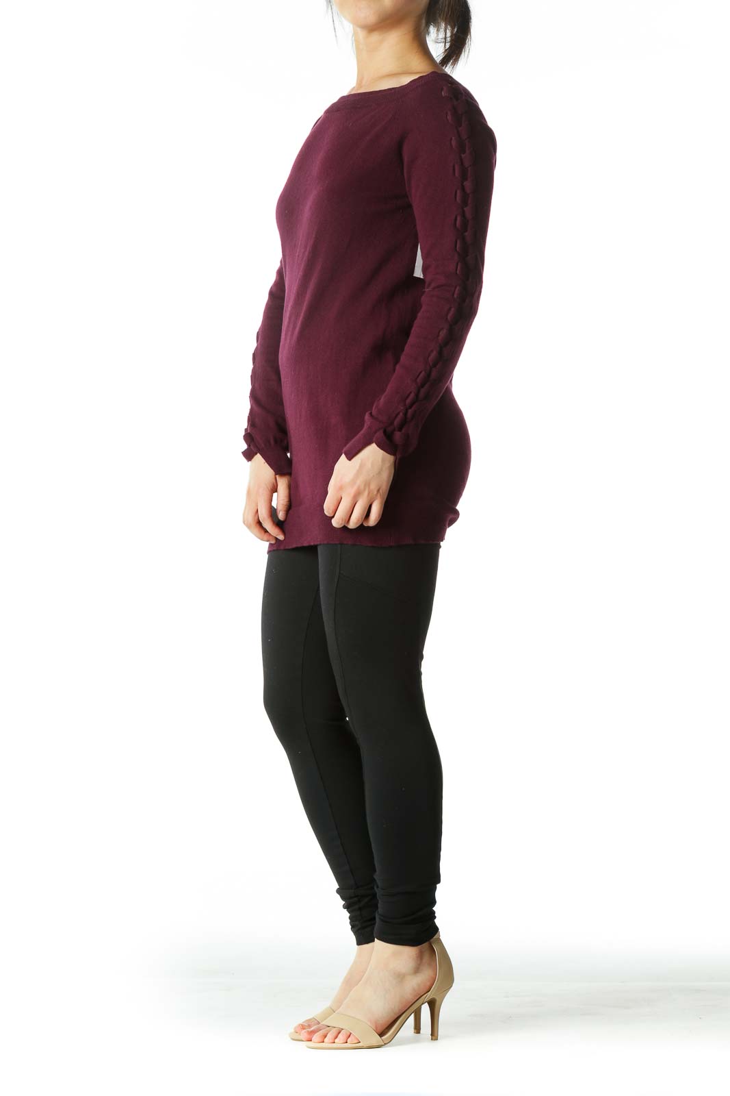 Harper Lane - Deep Burgundy Crocheted 