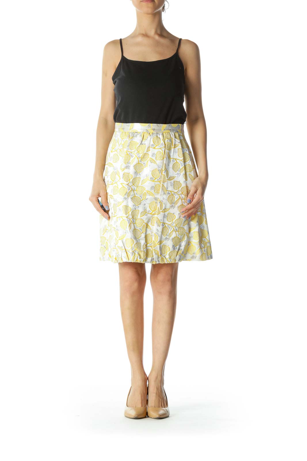 Veronica Maine - Yellow Skirt on Designer Wardrobe