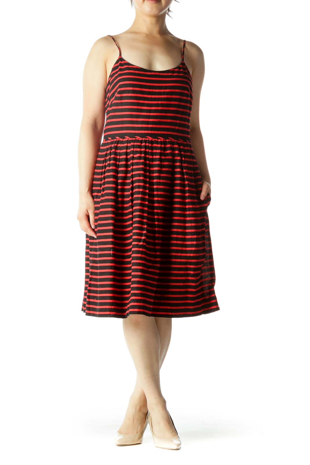 J crew spaghetti hot sale strap dress