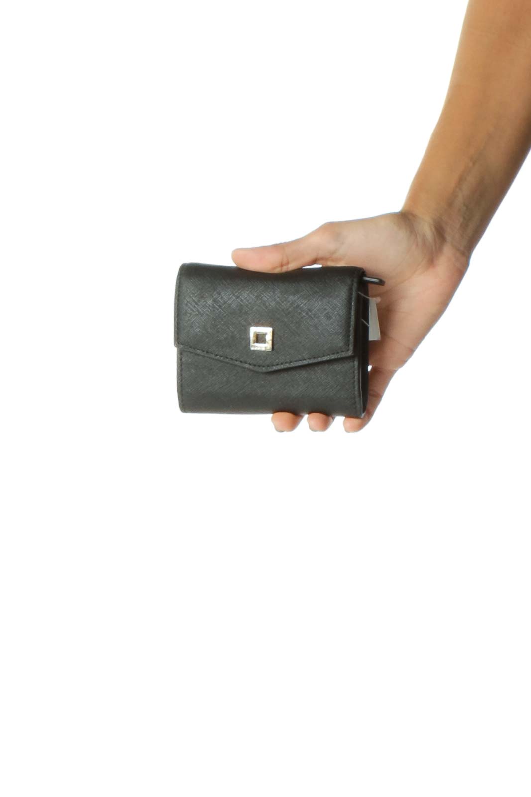 Black Leather Wallet Front