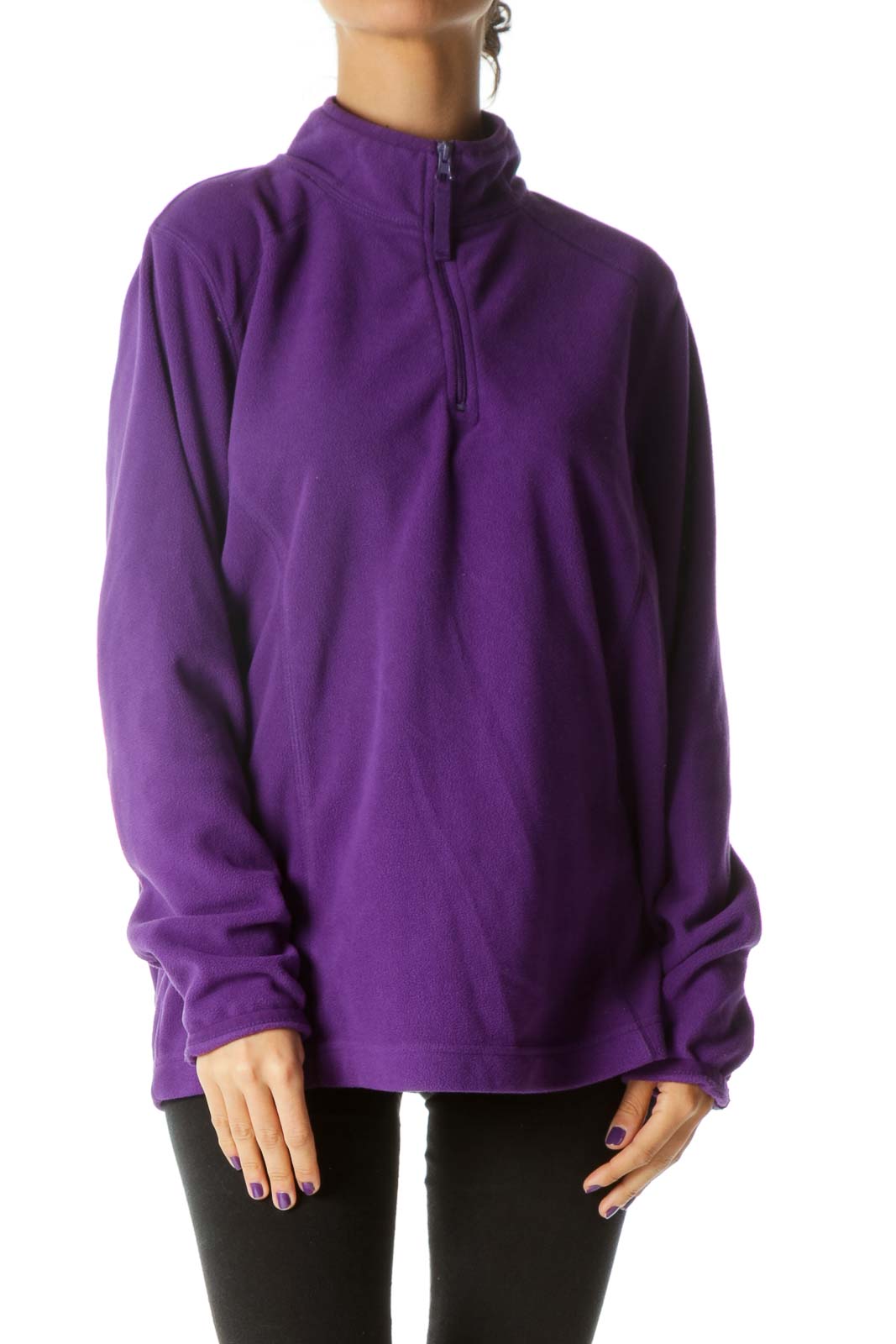 Purple Sports Pullover  Front