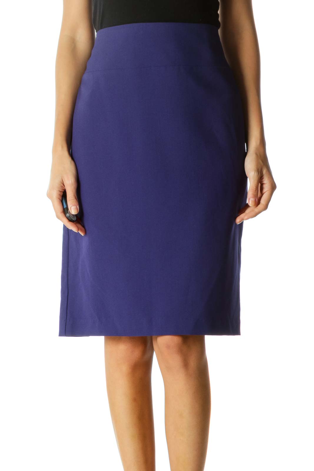 Purple Pencil Skirt Front
