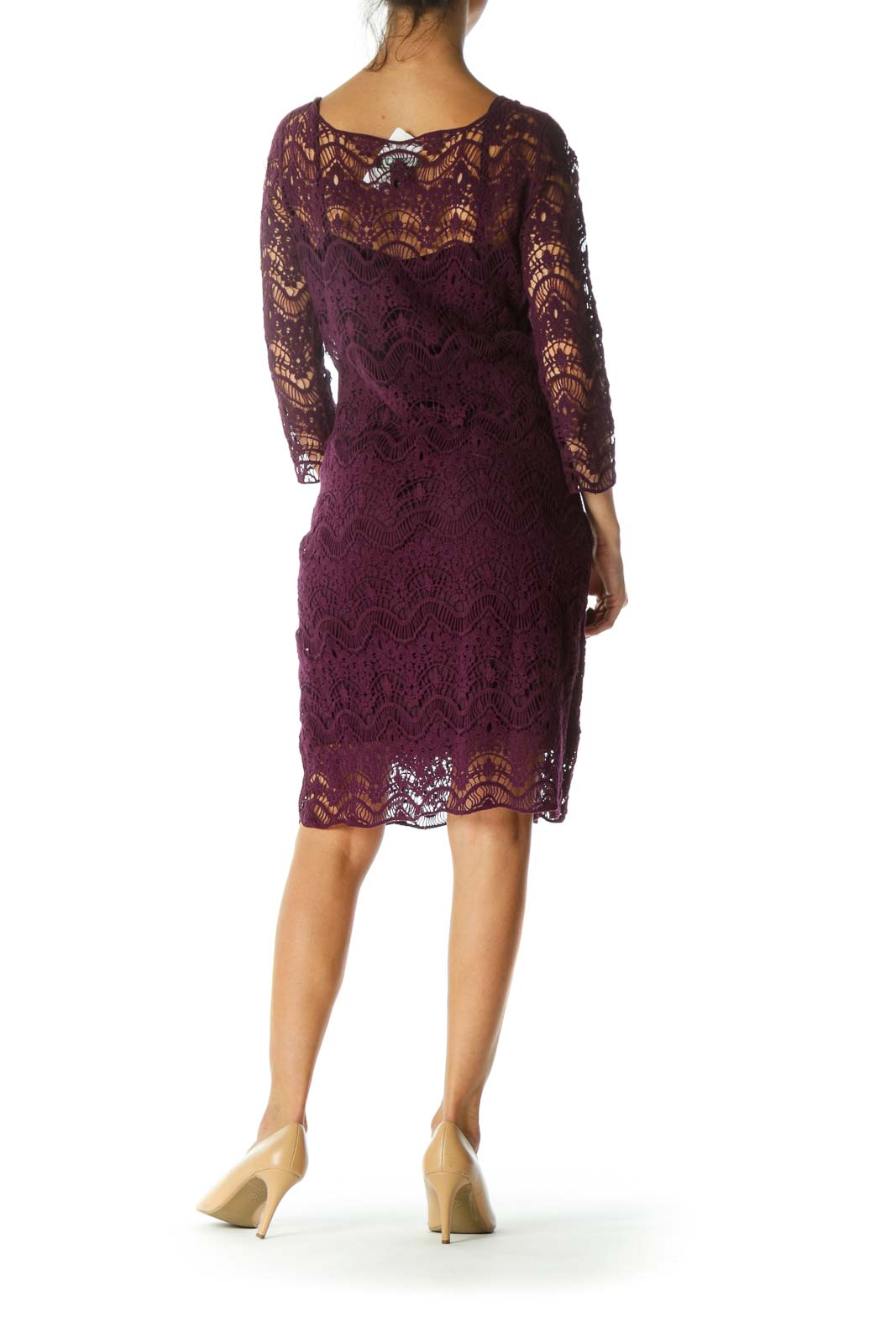 Ralph lauren purple hot sale lace dress