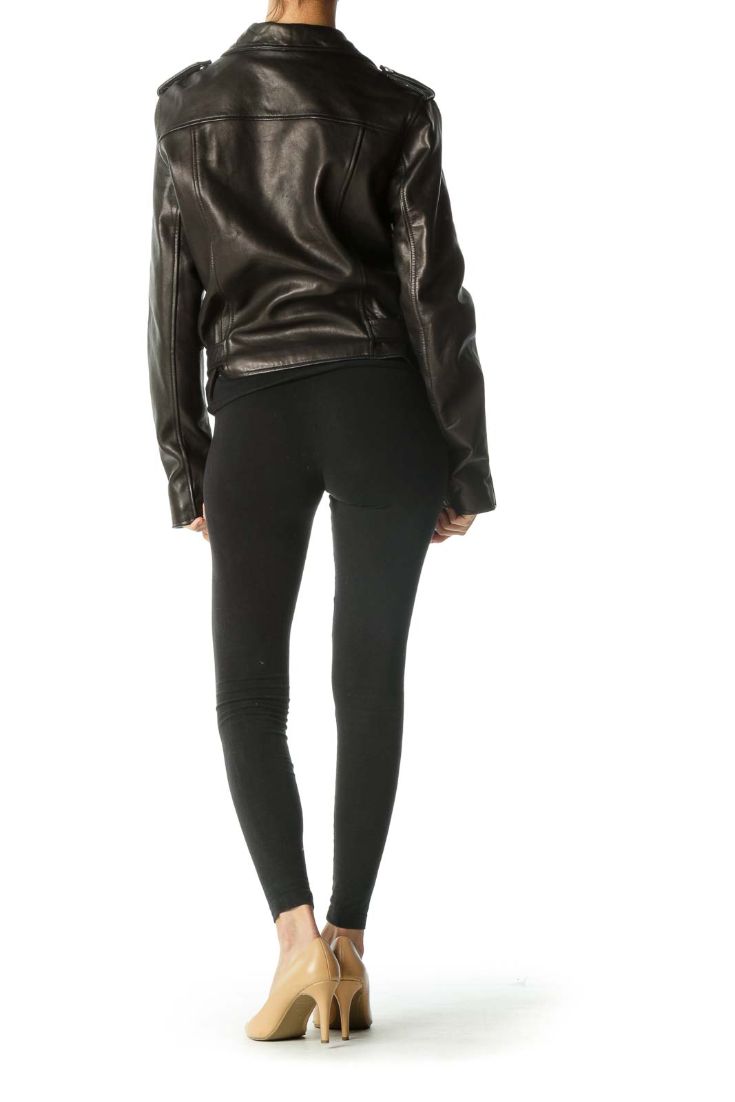 Belle vere leather outlet jacket