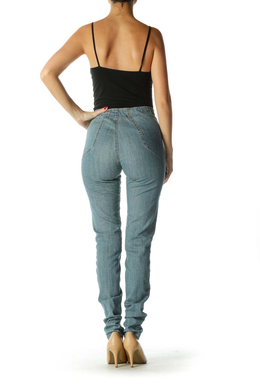 Scrunch waist jeans Clearance