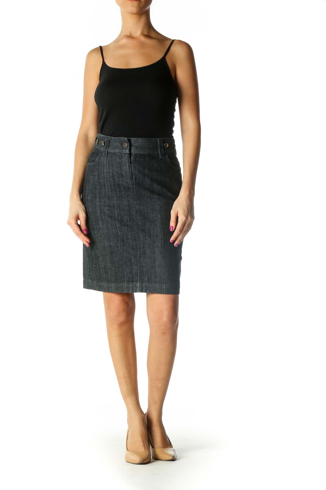 J crew denim outlet pencil skirt