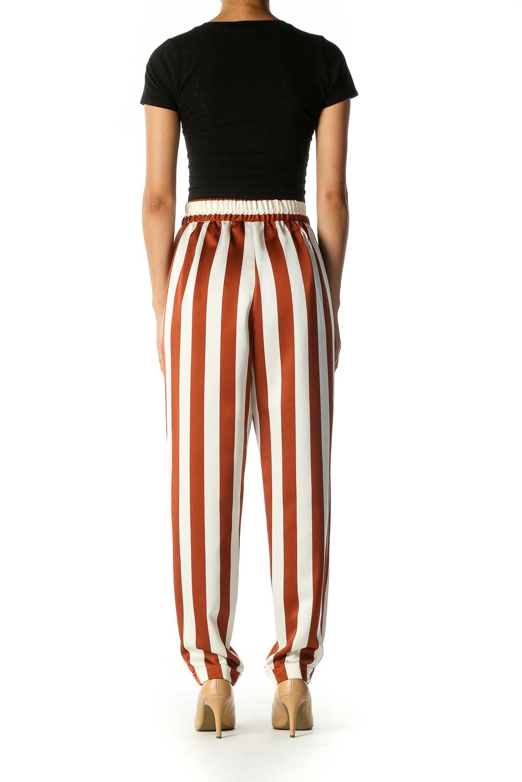 orange striped pants