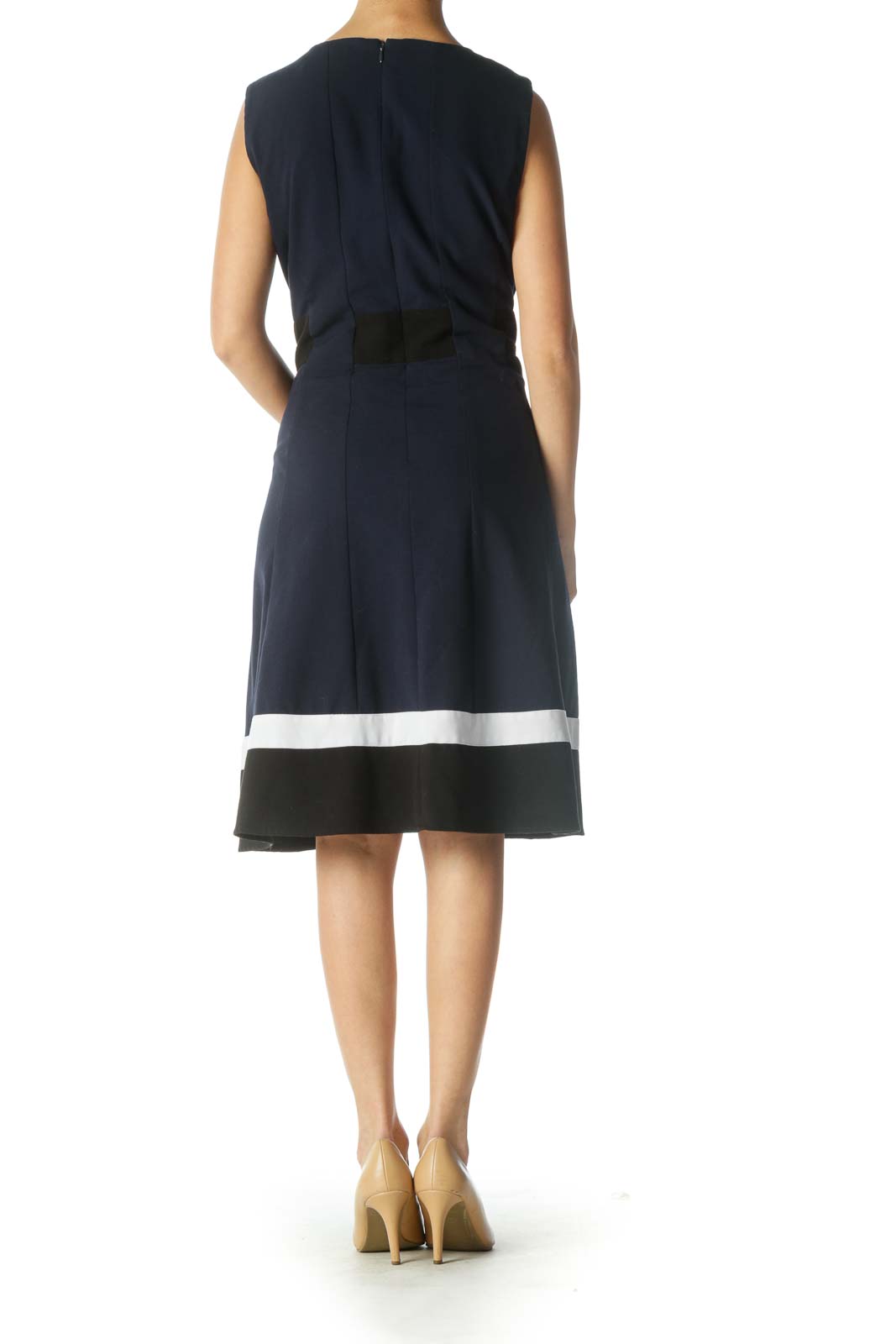 Calvin klein black hot sale a line dress